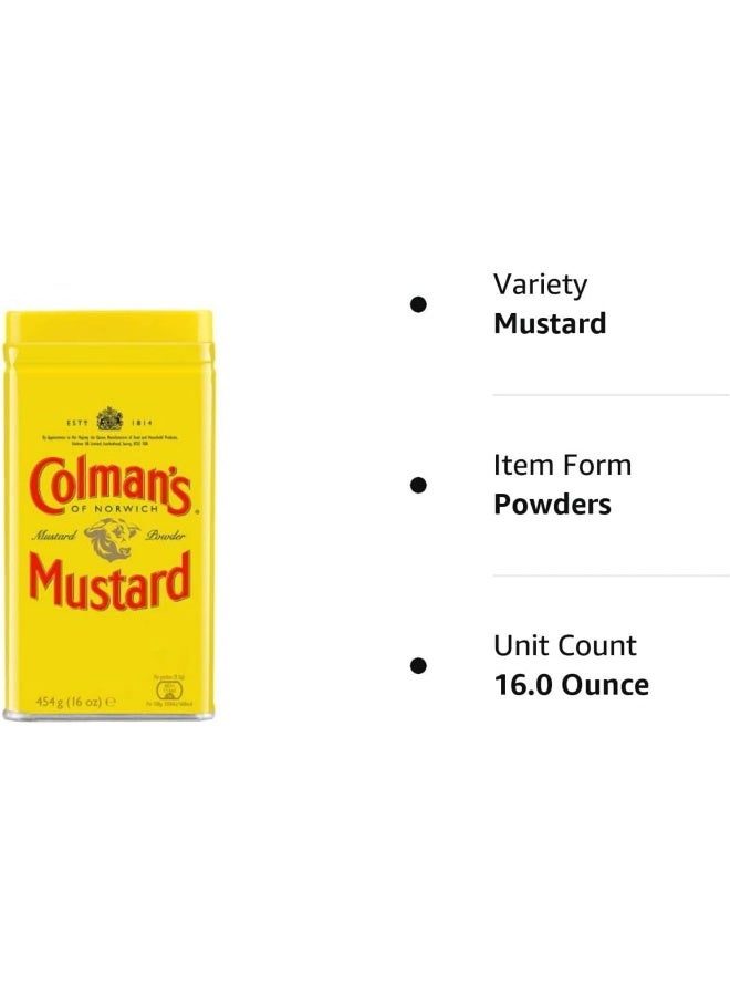 Colman's Mustard Powder - 16 Ounce Cans (Pack of 3) - Image 4