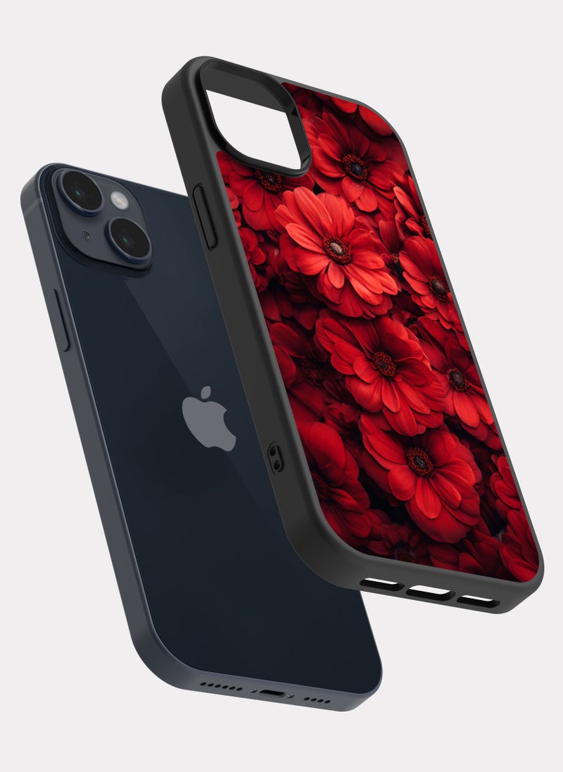 PXLAAT iPhone 14 Plus case cover Red Flower - Image 2