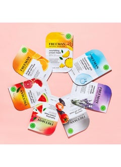 Freeman Freeman Naturals Facial Mask 12 Piece Variety Bundle, Peel-Off, Gel & Cream Face Masks, Hydrating, Brightening, & Nourishing Skincare, Natural Ingredients, Travel Size, 0.33 fl. oz./10 ml Sachets  - Image 5