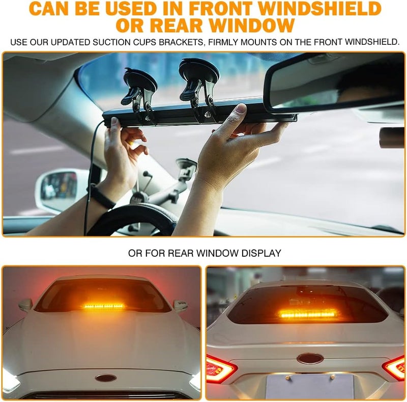 Xprite Amber LED Strobe Light Bar for Vehicles - Image 5