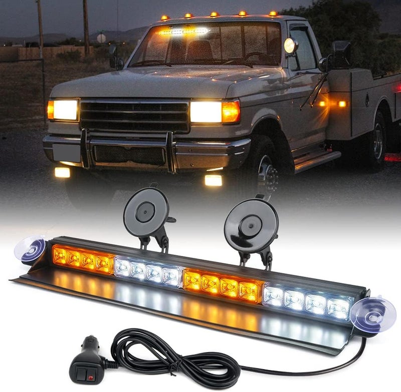 Xprite Amber LED Strobe Light Bar for Vehicles - Image 1