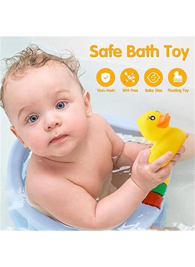 Duck Bath Thermometer, Baby Safety Water Thermometer for Bathtub, Digital Room Thermometer with LED Display Temperature Warning, Ducky Floating Toy for Infants Newborn Babies