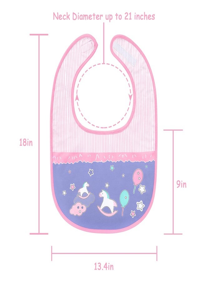 Littleforbig Cotton Waterproof Babydoll Printed Adult Bib with Adjustable Hook-and-Loop Fastener Closure - Little Fantasy Adult Bib - Image 5