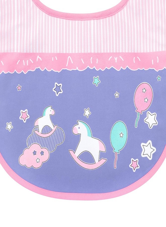 Littleforbig Cotton Waterproof Babydoll Printed Adult Bib with Adjustable Hook-and-Loop Fastener Closure - Little Fantasy Adult Bib - Image 4