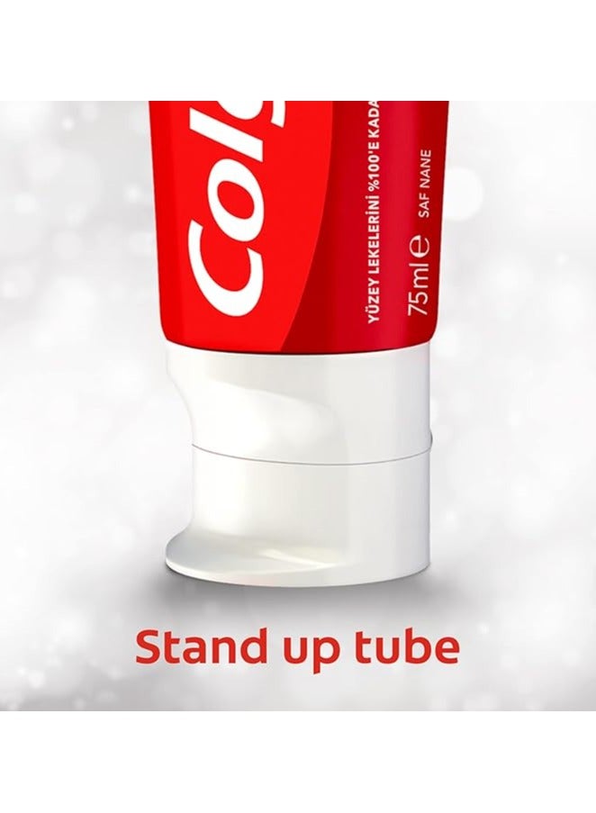 Colgate معجون أسنان كولجيت أوبتيك وايت إكسبيرت لتبييض الأسنان، 75 مل | تركيبة آمنة للمينا لابتسامة أكثر إشراقًا - Image 4