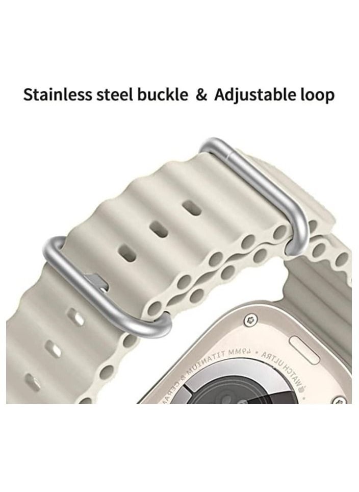 ELTRAZONE - Sport New Silicone Band Compatible with Apple Watch Ultra Ocean 38/40/41mm Strap for iWatch Series Ultra 8 7 6 5 SE - Image 1