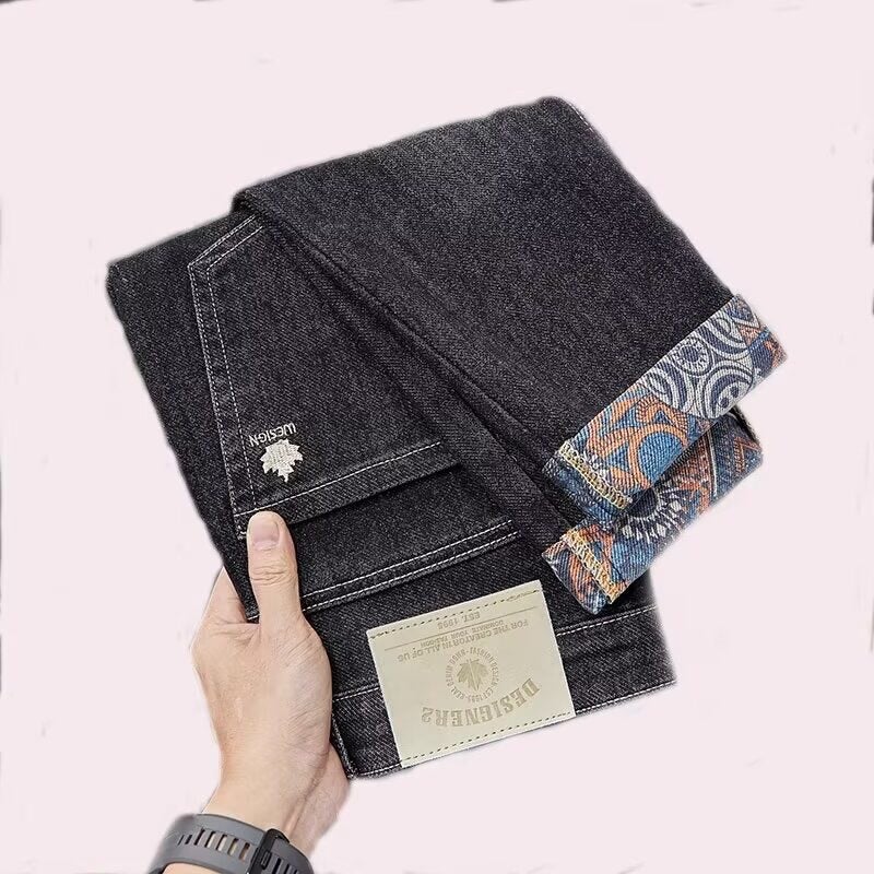 Unisex Classic Denim Jeans Loose Fit Daily Outdoor Wear - Image 1