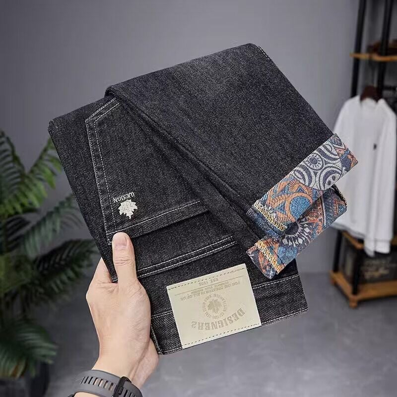 Unisex Classic Denim Jeans Loose Fit Daily Outdoor Wear - Image 2