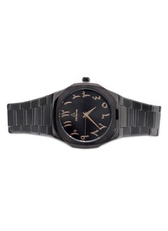 Fitron Men's Full Black Wrist Watch with Black Dial and Arabic Numbers  - Image 2
