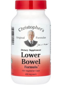 Christopher's Original Formulas Lower Bowel Formula, 900 mg, 100 Vegetarian Caps (450 mg per Capsule) 