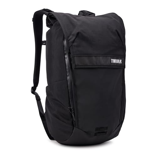 Thule Paramount Bike Commuter Backpack - 20L Capacity - Adjustable fit - 16" Padded Laptop Sleeve and 11" Tablet Pocket - Rolltop Closure - Side Phone Pocket - Taillight Loop - Image 1