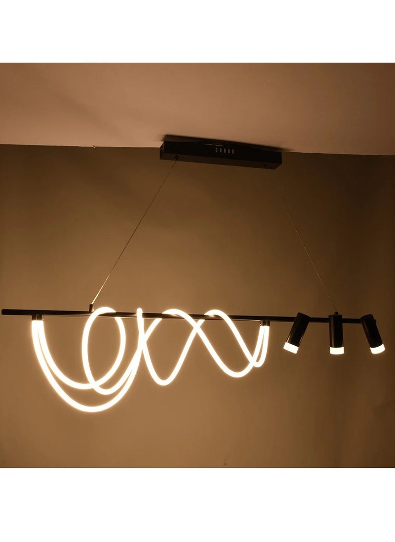 UCANDLE Line design pendant light with LED wave illumination 