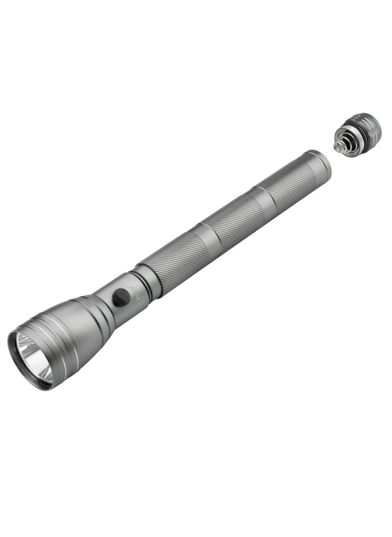 فليكسي مصباح يدوي LED مقاوم للماء FLEXY: 5 وات CREE LED، 260-280 لومن، مدى 1500 متر، بطارية 5000 مللي أمبير، ألومنيوم للطائرات، غطاء غير قابل للكسر، محول جهد عريض، وقت تشغيل 4-6 ساعات، كفالة عامين  - Image 4