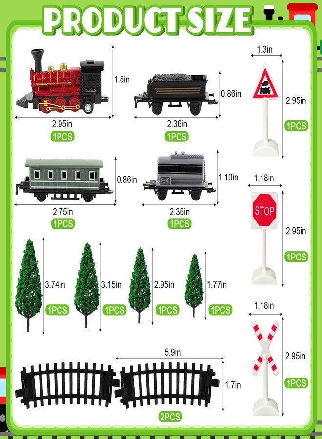 Knana 13Pcs Train Cake Toppers Train Cake Decorations with Train Tracks for Train Party Favors - Image 2