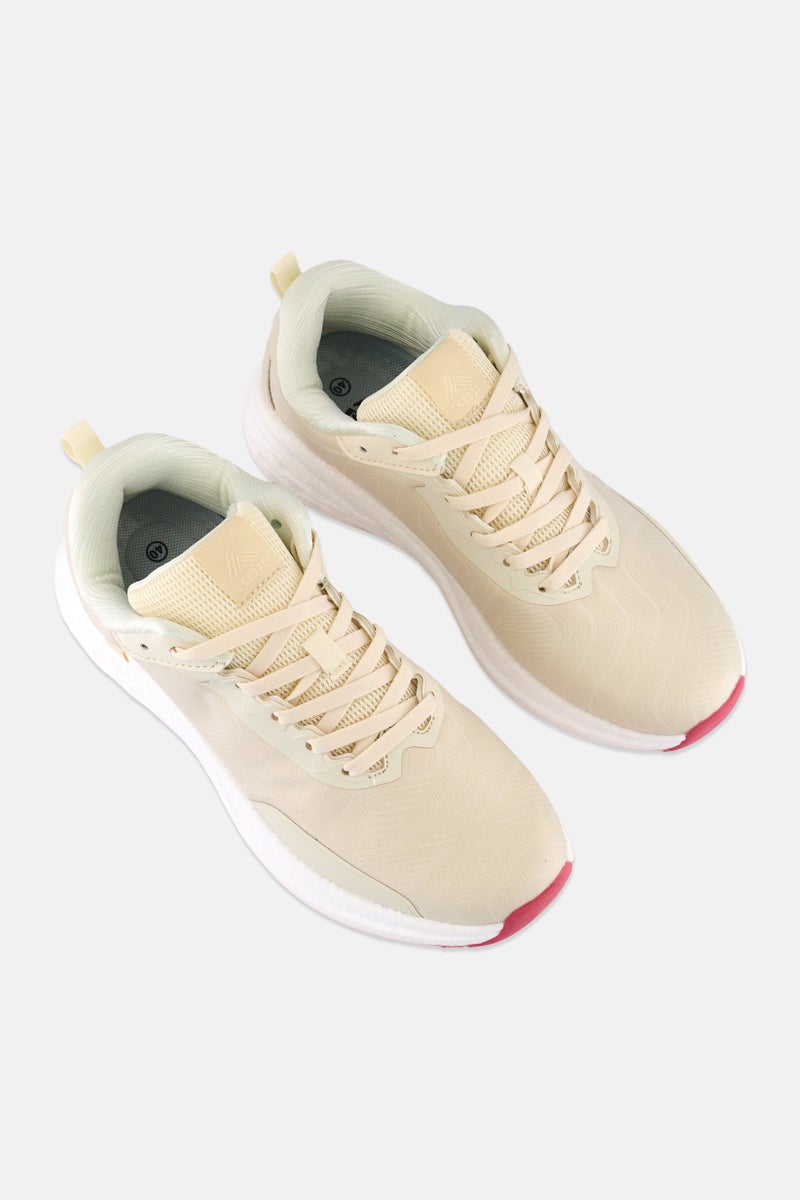 RBX Women Lace Up Running Shoes, Beige  - Image 4