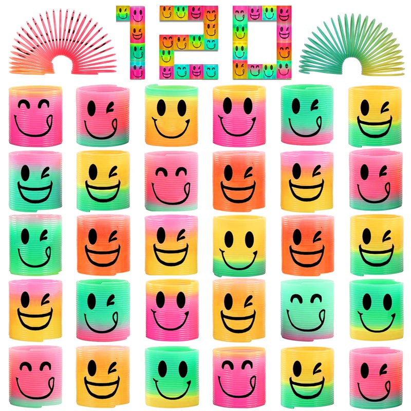 AZEN 120 Pcs Mini Spring Party Favors for Kids 35 48 Goodie Bags Stuffers for Birthday Classroom Prizes Kids Prizes Small Bulk Toys Gifts 4 Smile - Image 2