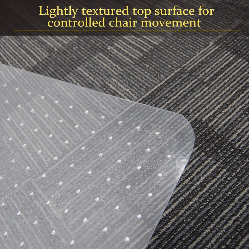 Sillamate 36'' x 48'' Office Chair Mat for Carpeted Floors, Flat Packed, Easy Lay Flat, Heavy Duty Floor Mat,Eco-Friendly Series Studded Carpet Desk Chair Mats (36X48X2PCS) - Image 5