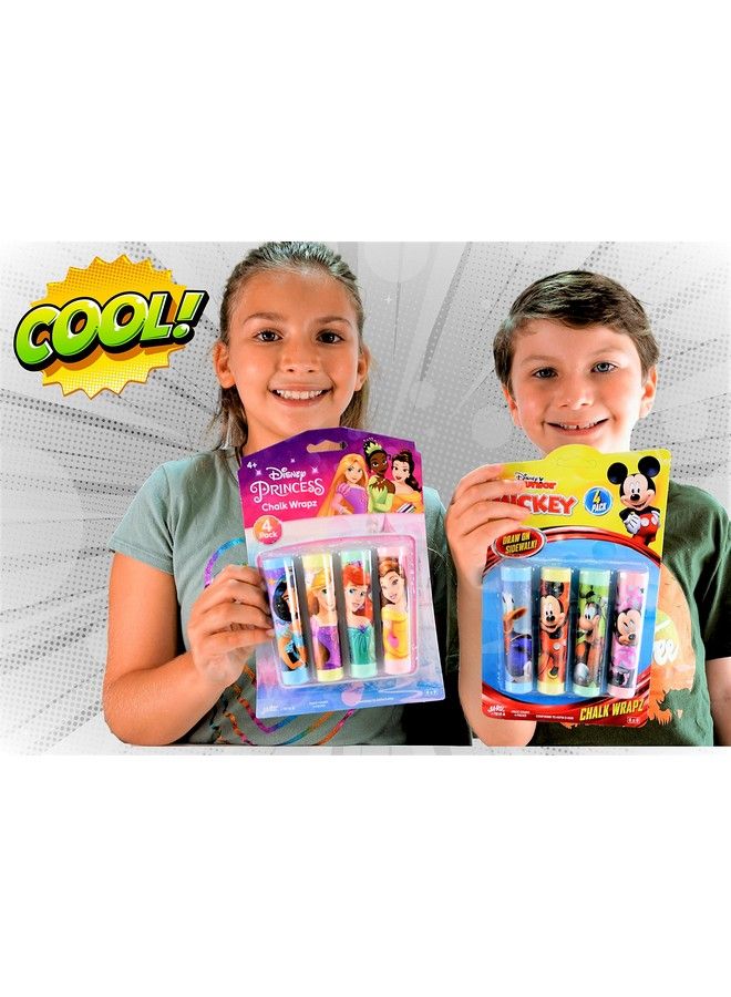 Ja-Ru أعواد طباشير من ديزني سايد واك (عبوة واحدة من أميرات ديزني) لعبة أميرات ديزني. طباشير للأرضيات والألواح الخارجية مجموعة فنية غير سامة قابلة للغسل من الطباشير العملاقة ألعاب أعياد الميلاد الخارجية للأطفال بكميات كبيرة B78101 - Image 5