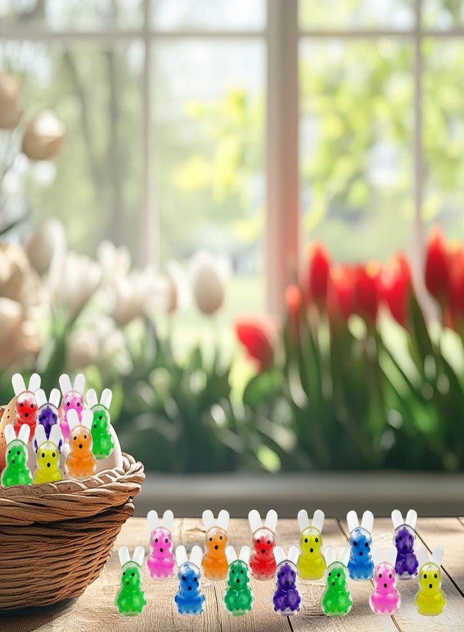 Anditoy 24 PCS Mini Easter Bunny Squeeze Toys Stress Balls Stress Relief Toys for Easter Basket Stuffers Egg Fillers Gifts Party Favors - Image 5
