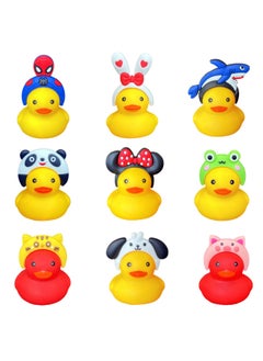 Generic Yellow Duck Toy Milk Tea Gift No.8 Duck Accessories Accessories Sunglasses Straw Hat Duck Scarf Headset-Color:Fuxing God Of Wealth Hat 100 Glue  - Image 3
