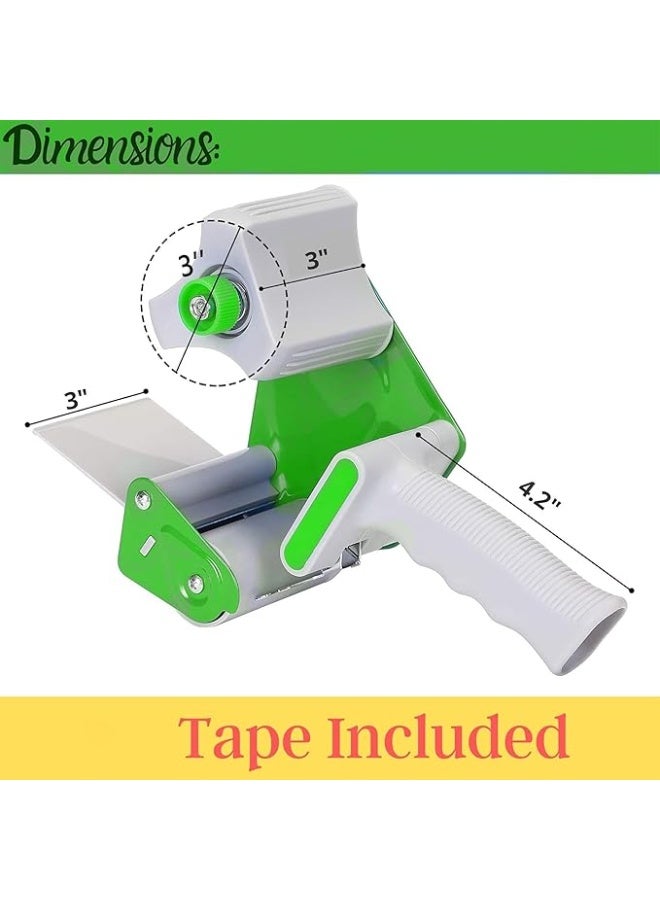 Duravel Packing Tape Dispenser Gun and 2 Inch Clear Tape - Carton Packing Tape, Lightweight Industrial Side Loading Tape Dispenser - view 3