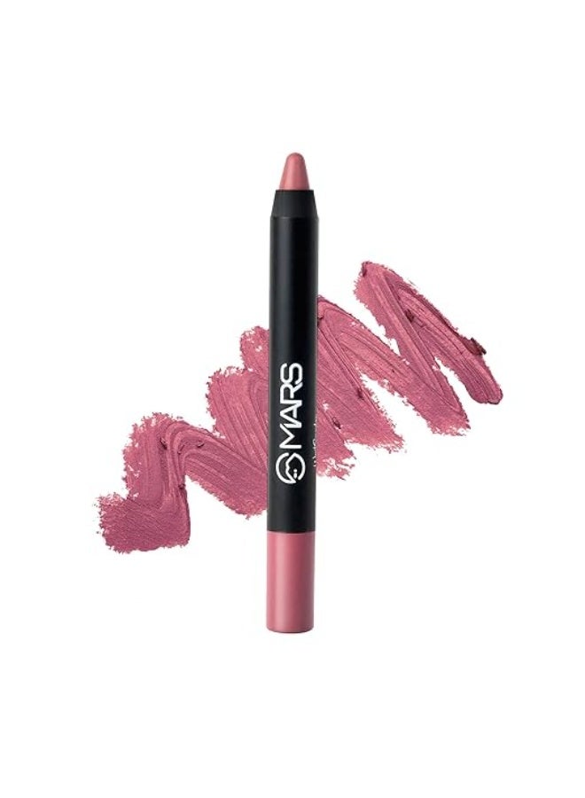 MARS Long Lasting Crayon Lipstick up to 12 Hours Stay | Matte Finish | Waterproof | Won't Smudge Won't Budge Lip Crayon (3.5 gm) (11-I Am Unstoppable) - Image 1