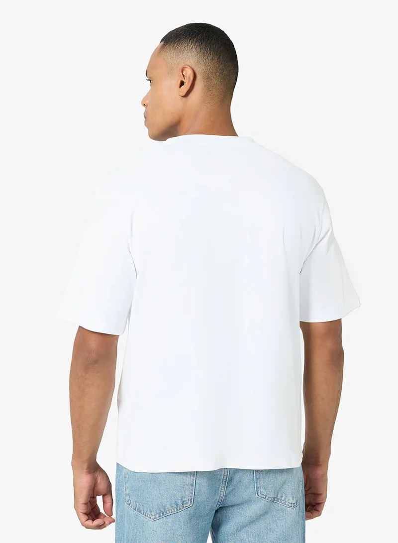 جاك اند جونز تيشيرت بياقة دائرية مطبوع