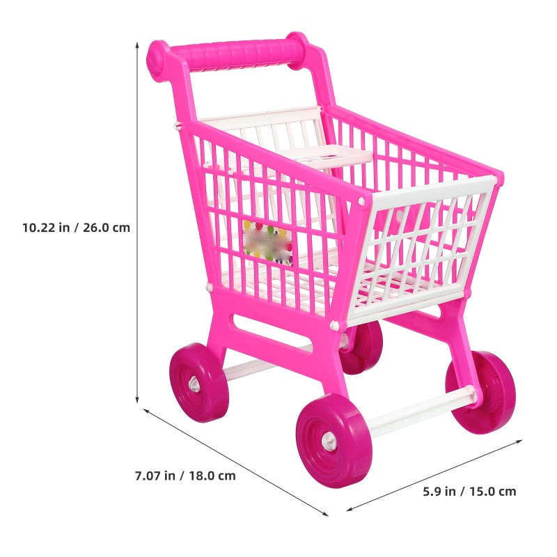 Kids Supermarket Cart Toy Children Simulation Shopping Trolley Toy Pretend Play Grocery Basket Role-Playing Games Accessories - Image 5