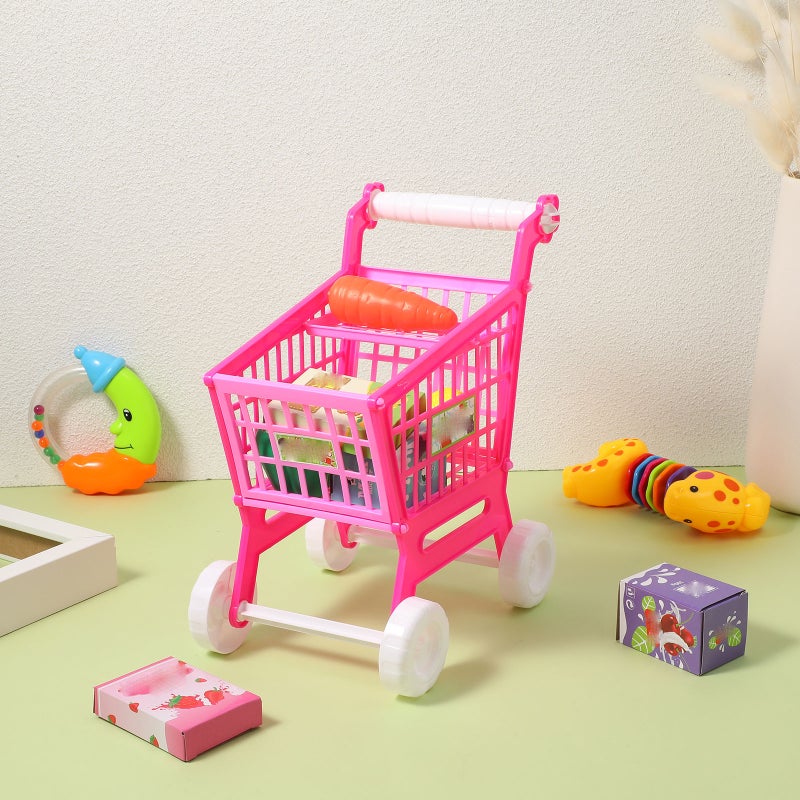 Kids Supermarket Cart Toy Children Simulation Shopping Trolley Toy Pretend Play Grocery Basket Role-Playing Games Accessories - Image 4