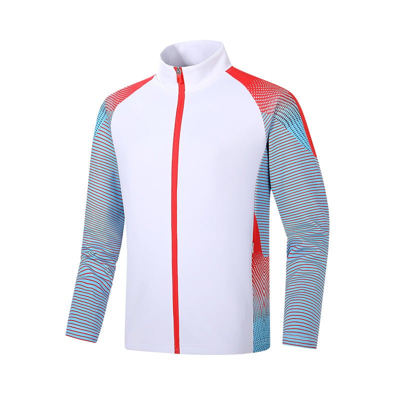 Chinese Team Sports Casual Wear Fashion Collar Jacket Team Player Coach Group Training Wear Printing - Image 1