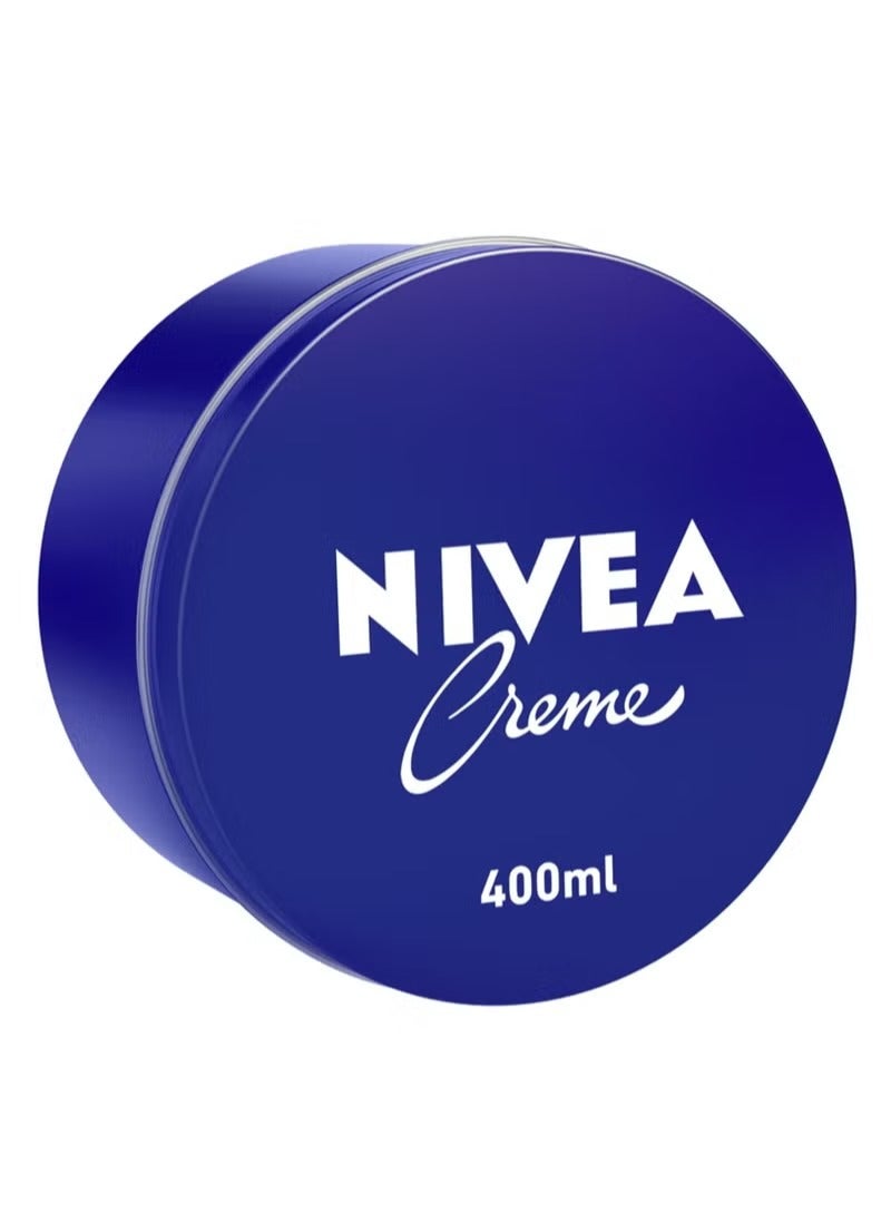 Nivea Creme Moisturising Cream, Universal All Pourpose Face Body Hands, Tin 400ml - Image 1