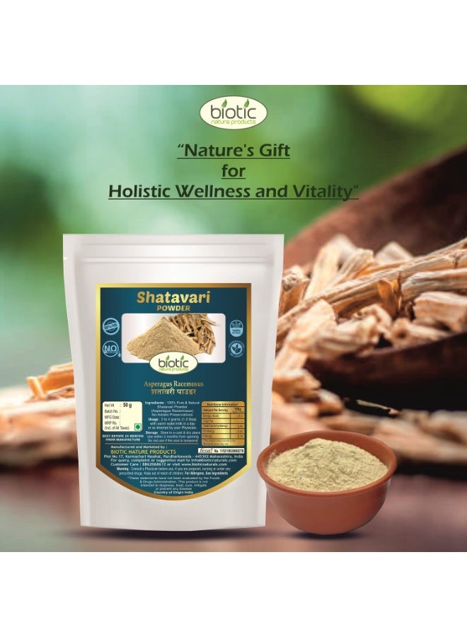 Biotic Safed Musli, Ashwagandha, Shatavari & Kaunch Seed Powder - 200gms (50gms each) - Image 4