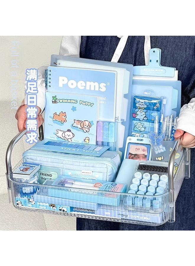 Bluejw Stationery Gift Box Suit High Yan Value Hand Account Gift Bag School Opening Gift Girls Girls Children Pencil Bag Primary School Junior High School - Image 2