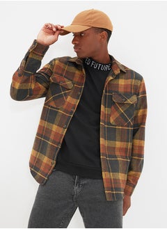 Tile Double Pocket Flap Regular Fit Winter Lumberjack Checkered Shirt TMNAW21GO0031