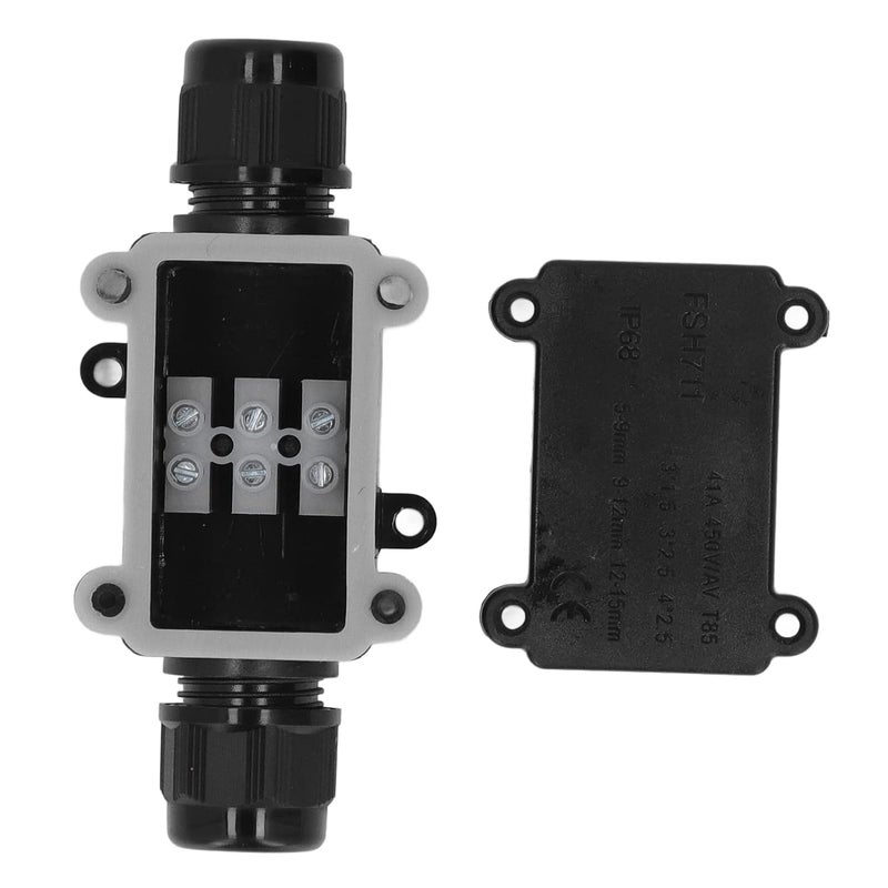 IP68 Waterproof 3 Way Outdoor Electrical Junction Box Connector for 5 to 15mm Cable - Image 4
