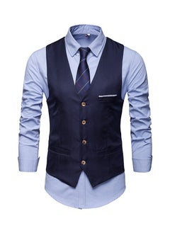 KUYING New Men's British Fashion Slim Fit Suit Vest 