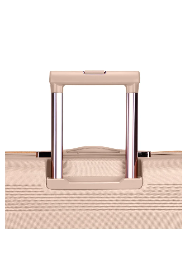 SENATOR Hard Case Trolley Luggage Set For Unisex ABS Lightweight 4 Double Wheeled Suitcase With Built In TSA Type lock A5125 Set Of 4 Milk Pink