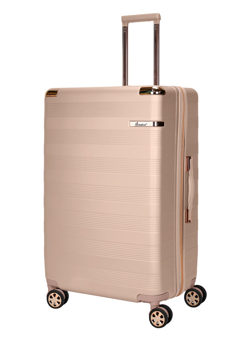 SENATOR Hard Case Trolley Luggage Set For Unisex ABS Lightweight 4 Double Wheeled Suitcase With Built In TSA Type lock A5125 Set Of 4 Milk Pink - Image 2
