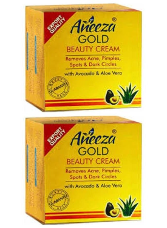 Aneeza Gold Beauty Cream With Avocado & Aloe Vera 2 Pcs 2*20 g - Image 1