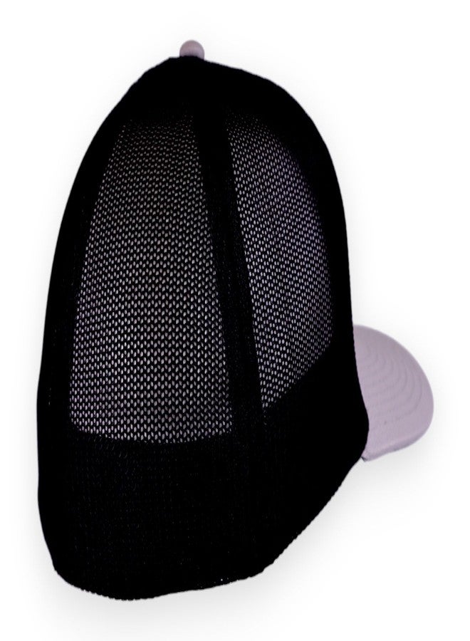 Buc-ee's قبعة بيسبول كلاسيكية رمادية وسوداء من Buc-ee's، بشعار مطرز - قبعة سائق شاحنة شبكية سريعة الجفاف وجيدة التهوية للجنسين (متوسط - كبير) - Image 2