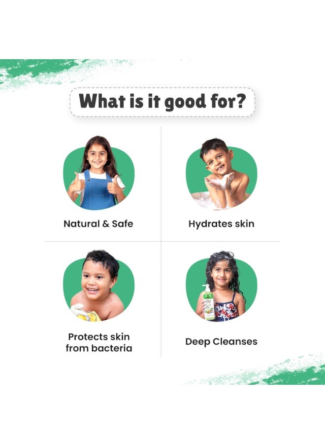 Little Joys Anti-Bacterial Neem Body Wash for Kids (2+ Years) 250ml | With Vit E, Oats & Aloe Vera Extract | Gently Exfoliates, Protects & Deep Cleanses Skin - Image 5