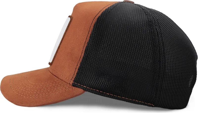 بلاك بورك Blackbörk V1 Trucker Bear - Unisex Camel-Black Hat (Cap) with 3 Code Logo