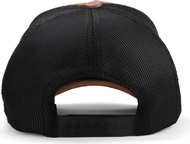 بلاك بورك Blackbörk V1 Trucker Bear - Unisex Camel-Black Hat (Cap) with 3 Code Logo