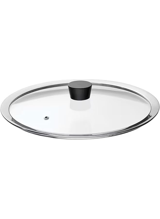 إيروريكس غطاء زجاجي شفاف 29 سم مع فتحة تهوية للبخار ومقبض مقاوم للحرارة للأواني والمقالي - Image 1