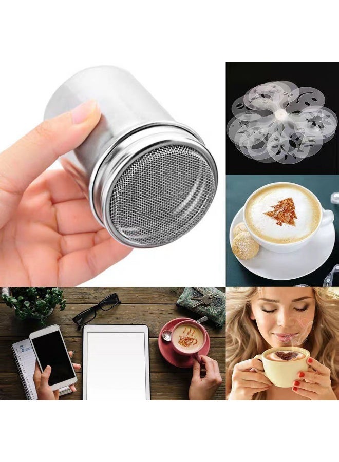 1 Pcs Stainless Steel Powder Sugar Shaker Duster with Lid,Fine Mesh Shaker Powder Cans for baking soda Cocoa Cornstarch Coffee Flour ect - Image 5