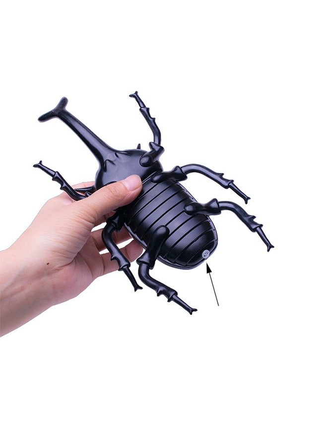 مجسمات حشرات واقعية، نموذج حشرة خنفساء، لعبة حيوانية معرفية، موسيقى قرصة بلاستيكية صناعية - Image 4