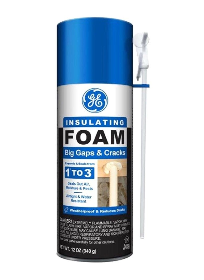GE Big Gaps and Cracks Insulating Foam Sealant White 12 oz 1024682 