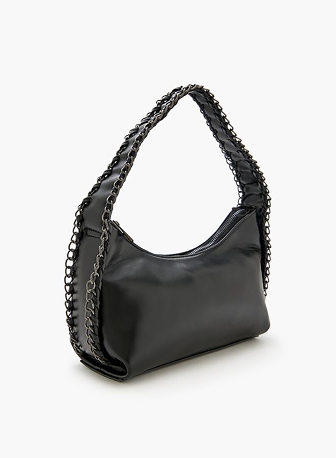 FOREVER 21 Woven Curb Chain Shoulder Bag - Image 2
