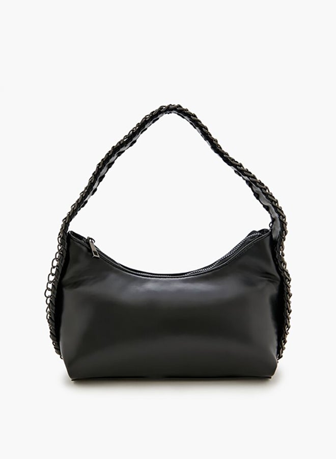 FOREVER 21 Woven Curb Chain Shoulder Bag - Image 5