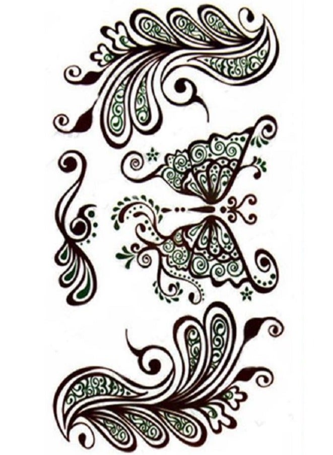 Generic Temporary India Henna Tattoo Butterfly Sticker